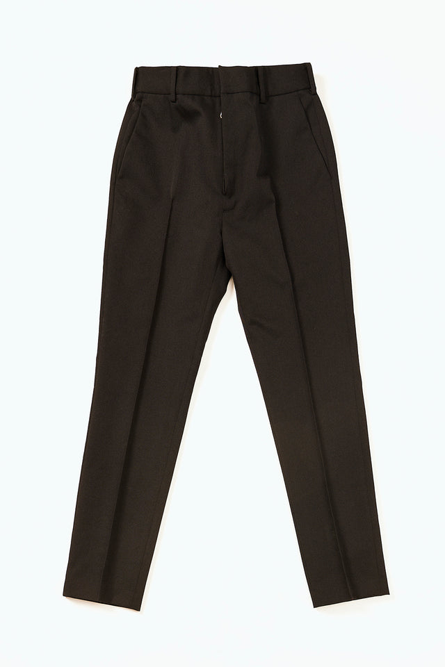 Stitch Detail Easy Trousers -Black